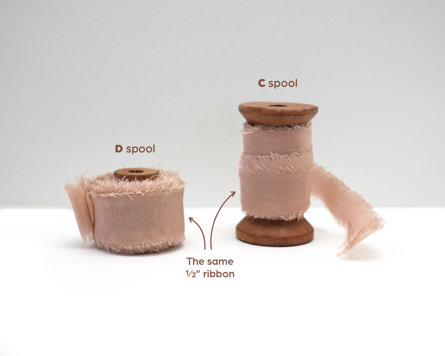 Vintage-Styled Stained Wood Spools