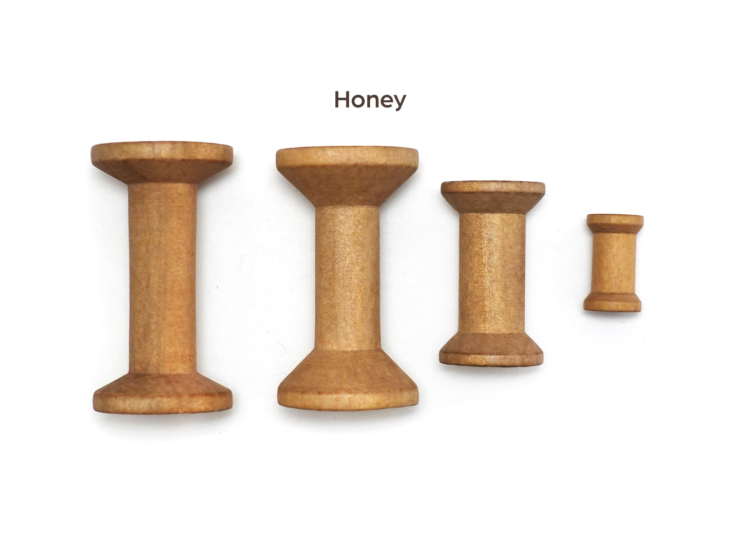 Vintage-Styled Stained Wood Spools