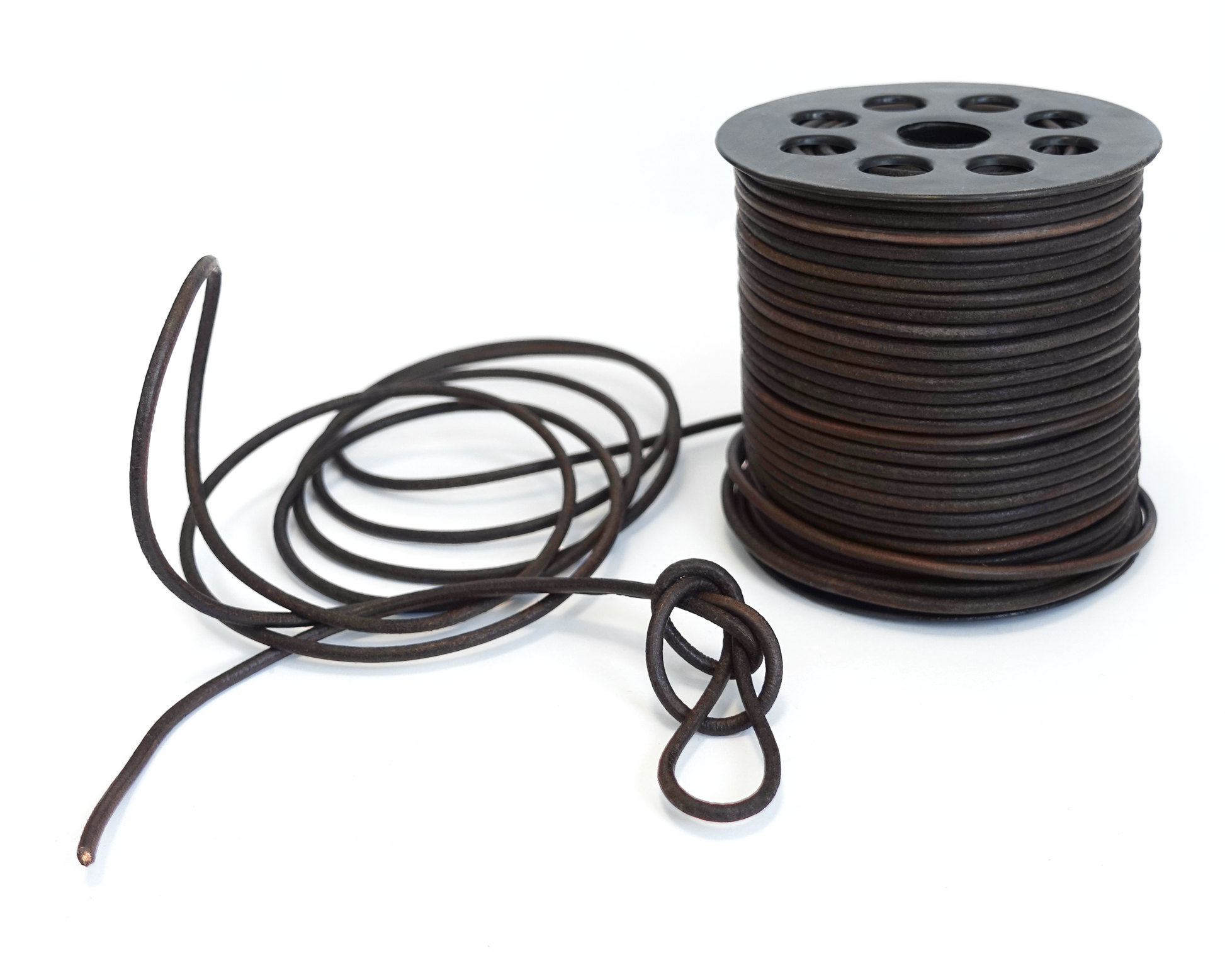 Leather Thread, 3m of Thread, 3mm Thread, Brown Thread, Brown Cord, Leather  Rope, Leather Cord, Ø3mm Thread, Brown Lace, Black, Red,  C65,202,224,230-232 