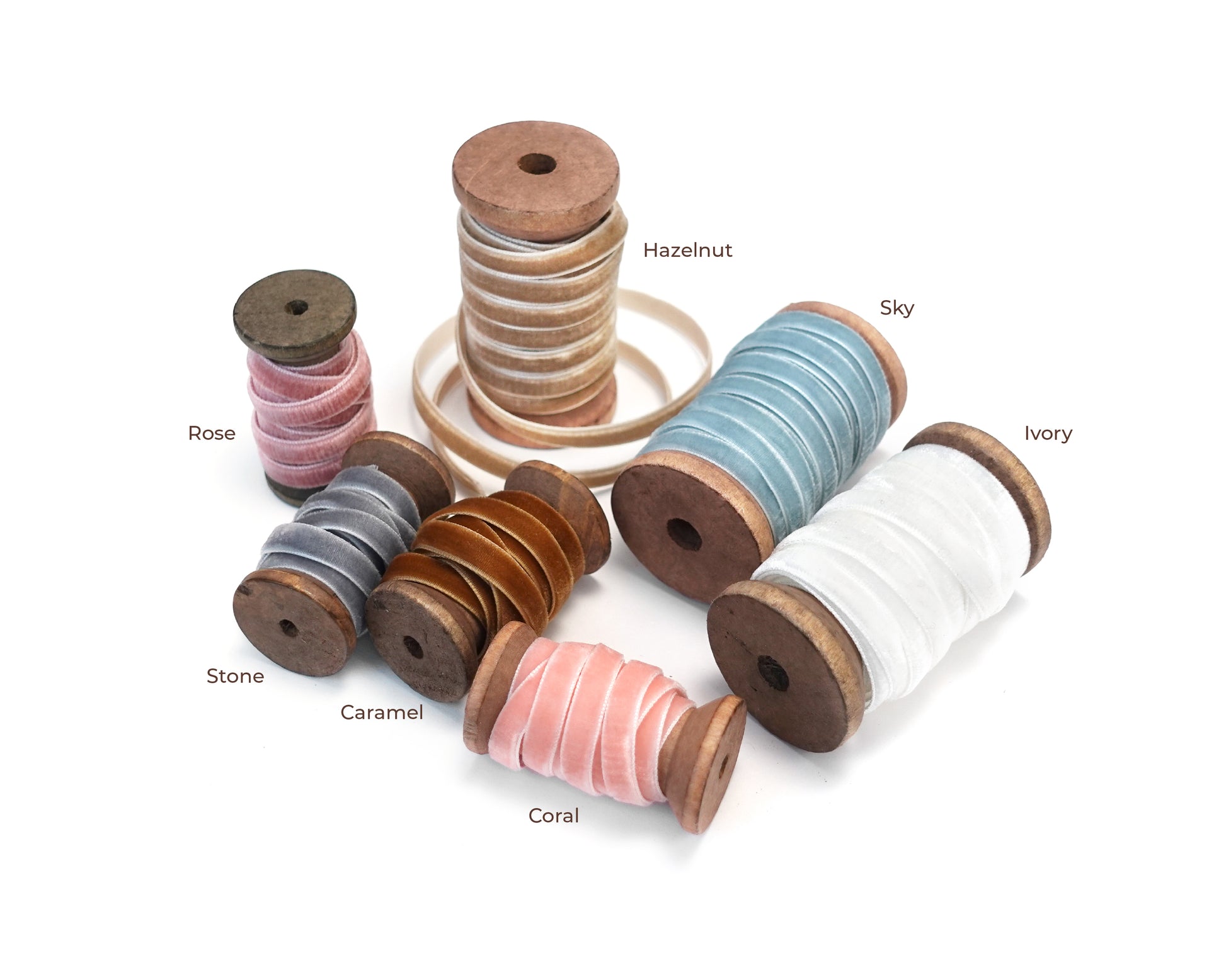 Cotton Ribbon Wooden Spool